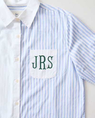 Weekend Stripes - Everyday Button Down - Blue Skies sold by Printfresh