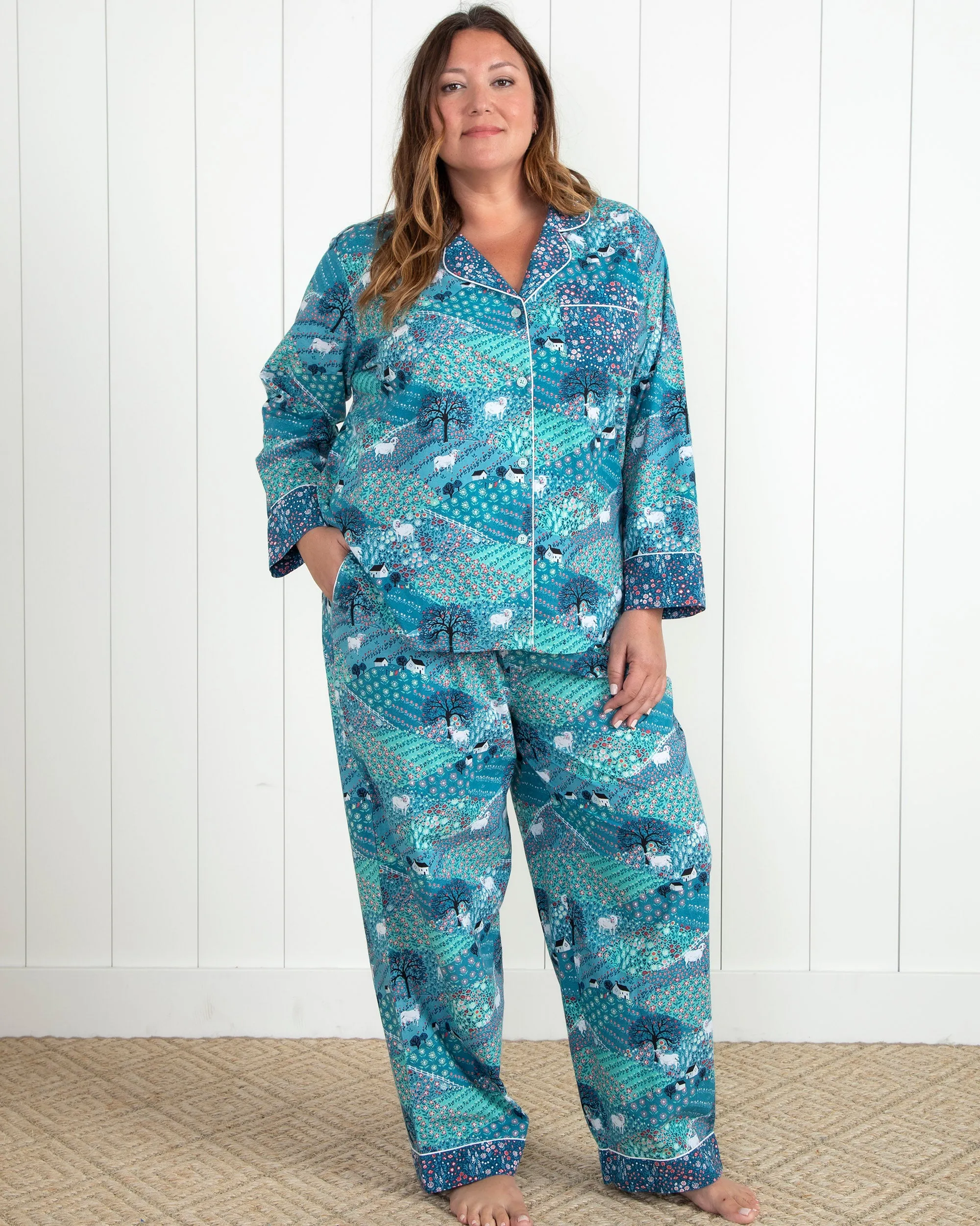 Rolling Hills - Long Sleep Set - Blue Ribbon sold by Printfresh product image thumbnail 5