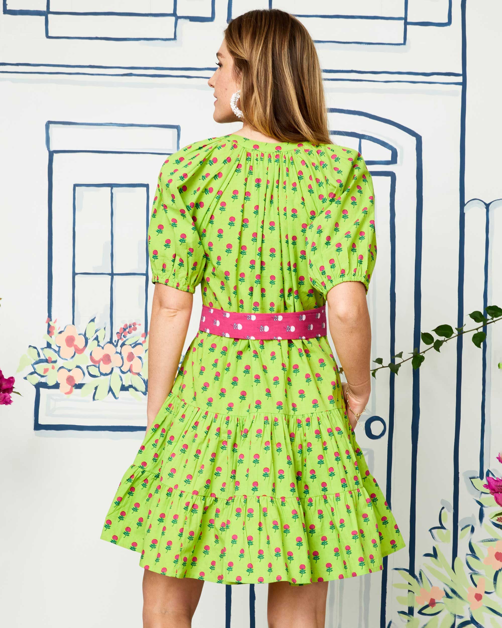 Bouquet of Roses - It's a Date Dress - Limeade sold by Printfresh product image thumbnail 7