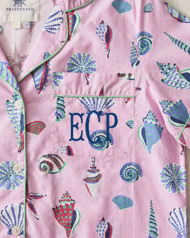 Beachcomber  - Short Sleeve Top & Cropped Pants Set - Pink Sand sold by Printfresh