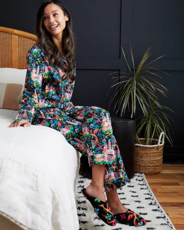 Dragon Dreams - Petite Long Sleep Set - Chalkboard sold by Printfresh