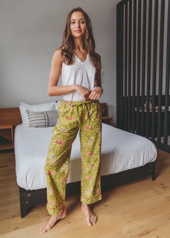 Flamenco - Pajama Pants - Dandelion sold by Printfresh
