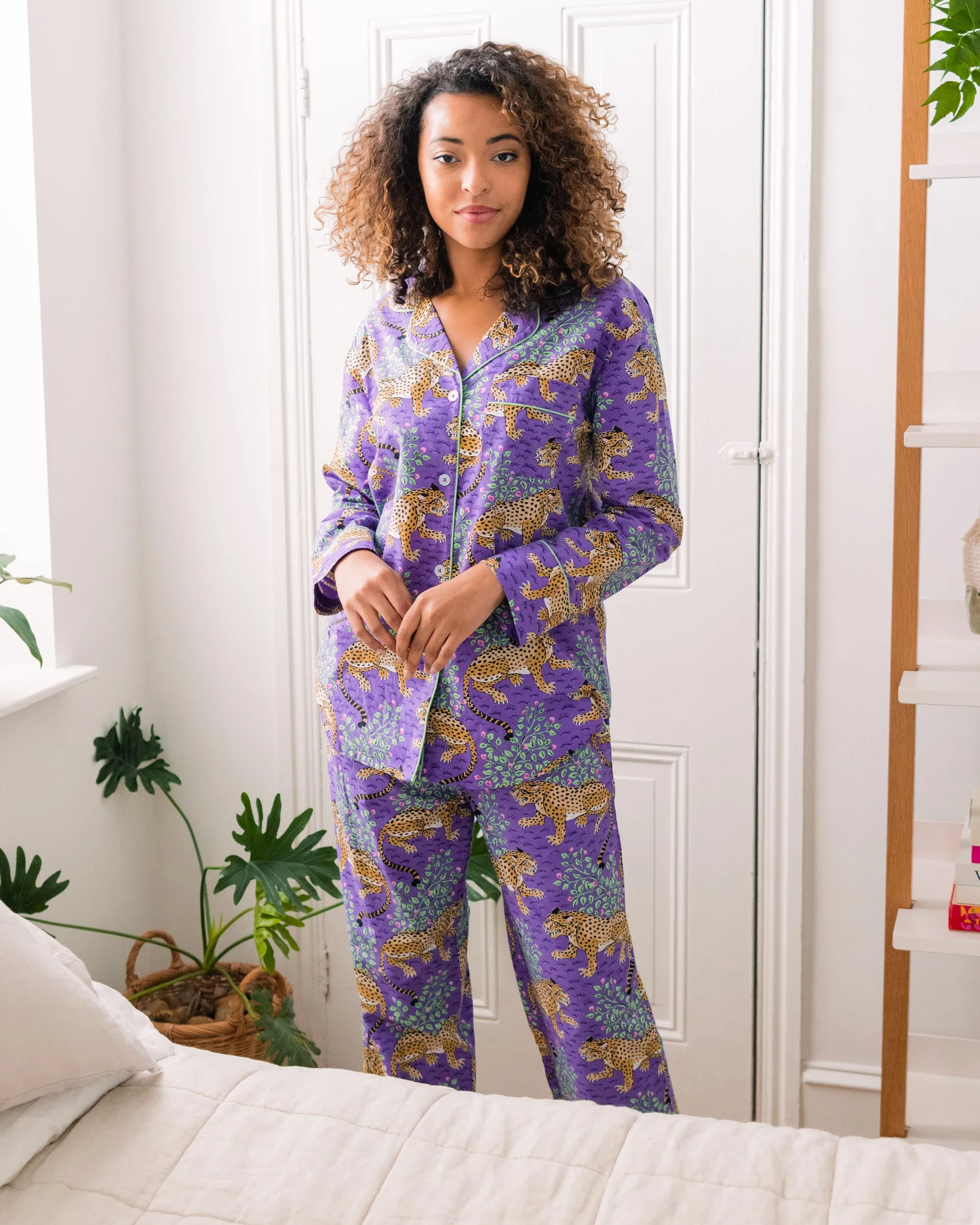 Bagheera - Petite Long PJ Set - Violet sold by Printfresh product image thumbnail 5