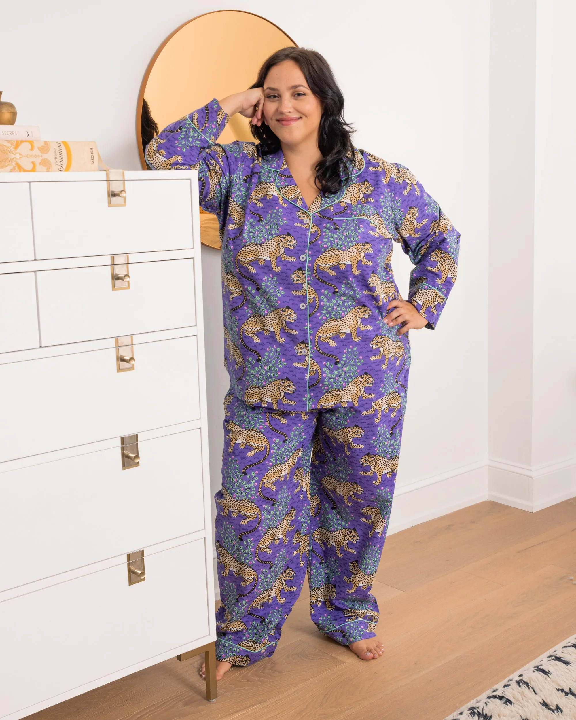 Bagheera - Petite Long PJ Set - Violet sold by Printfresh
