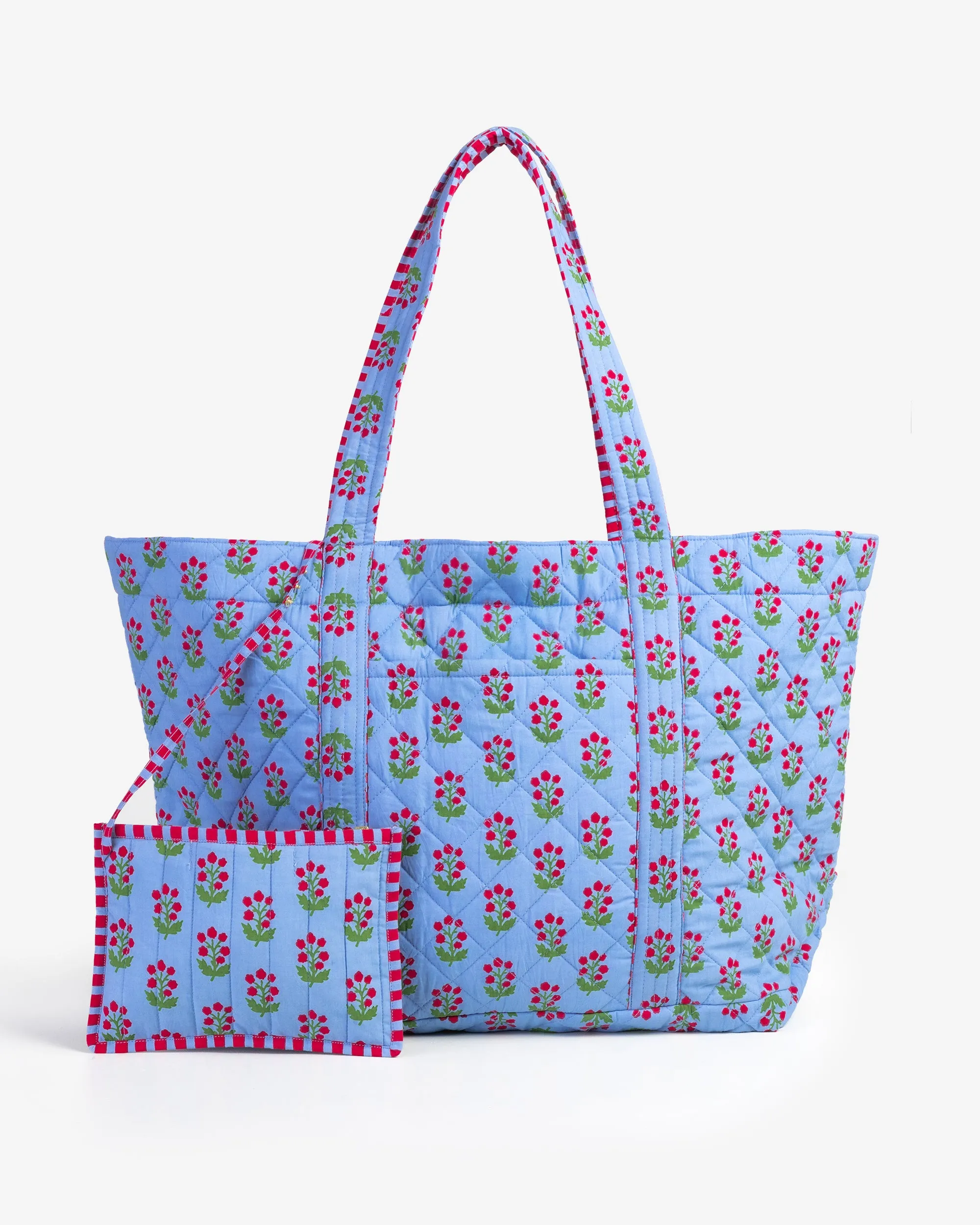 In Bloom - Weekend Bag with Pouch - Denim sold by Printfresh product image thumbnail 3