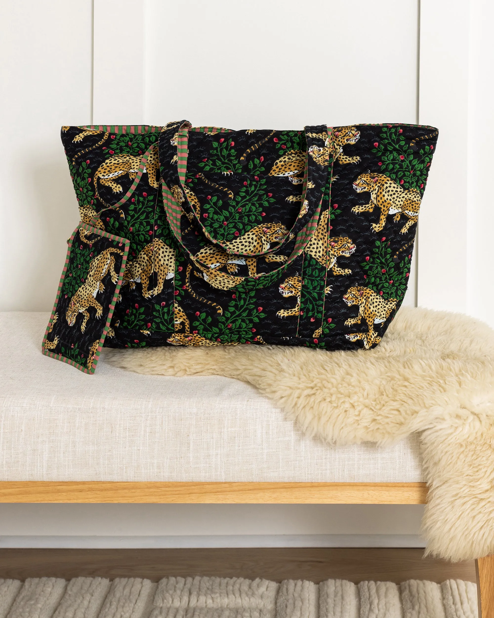 Bagheera - Weekend Bag with Pouch - Ink sold by Printfresh