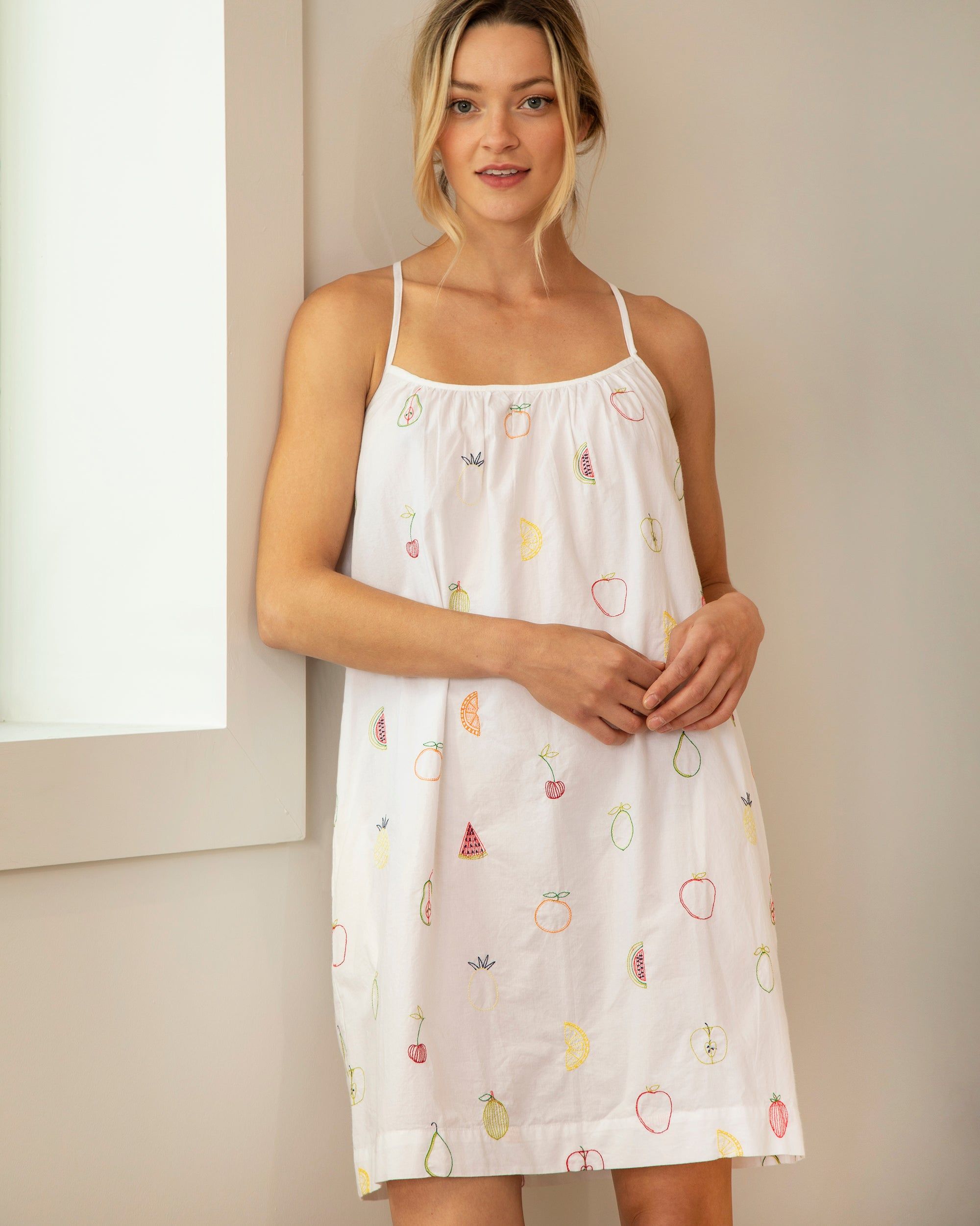 Fruit Medley - Cami Nightgown - Cloud sold by Printfresh