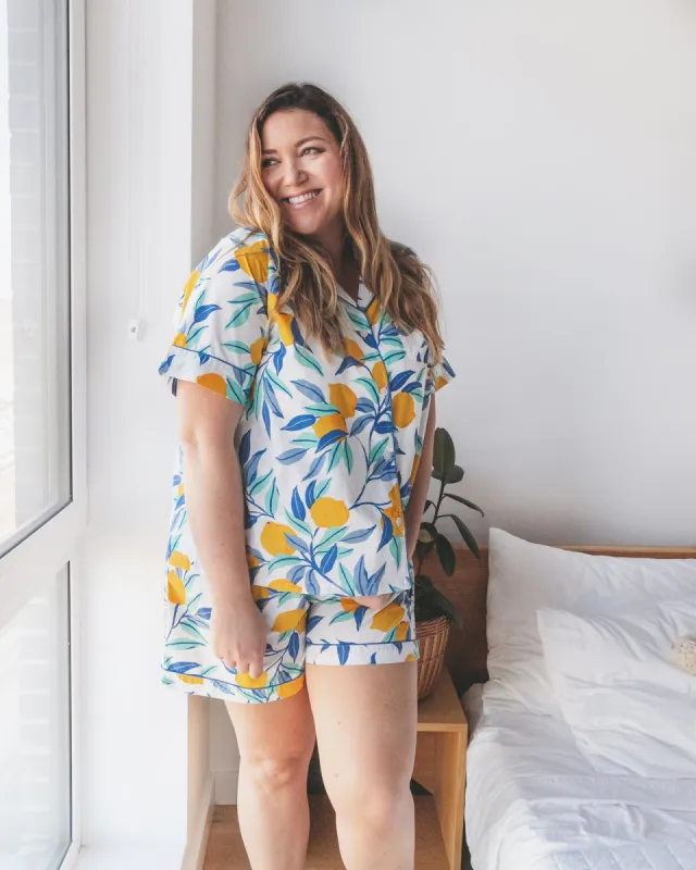 Lemon Zest - Short Sleep Set - Cloud sold by Printfresh