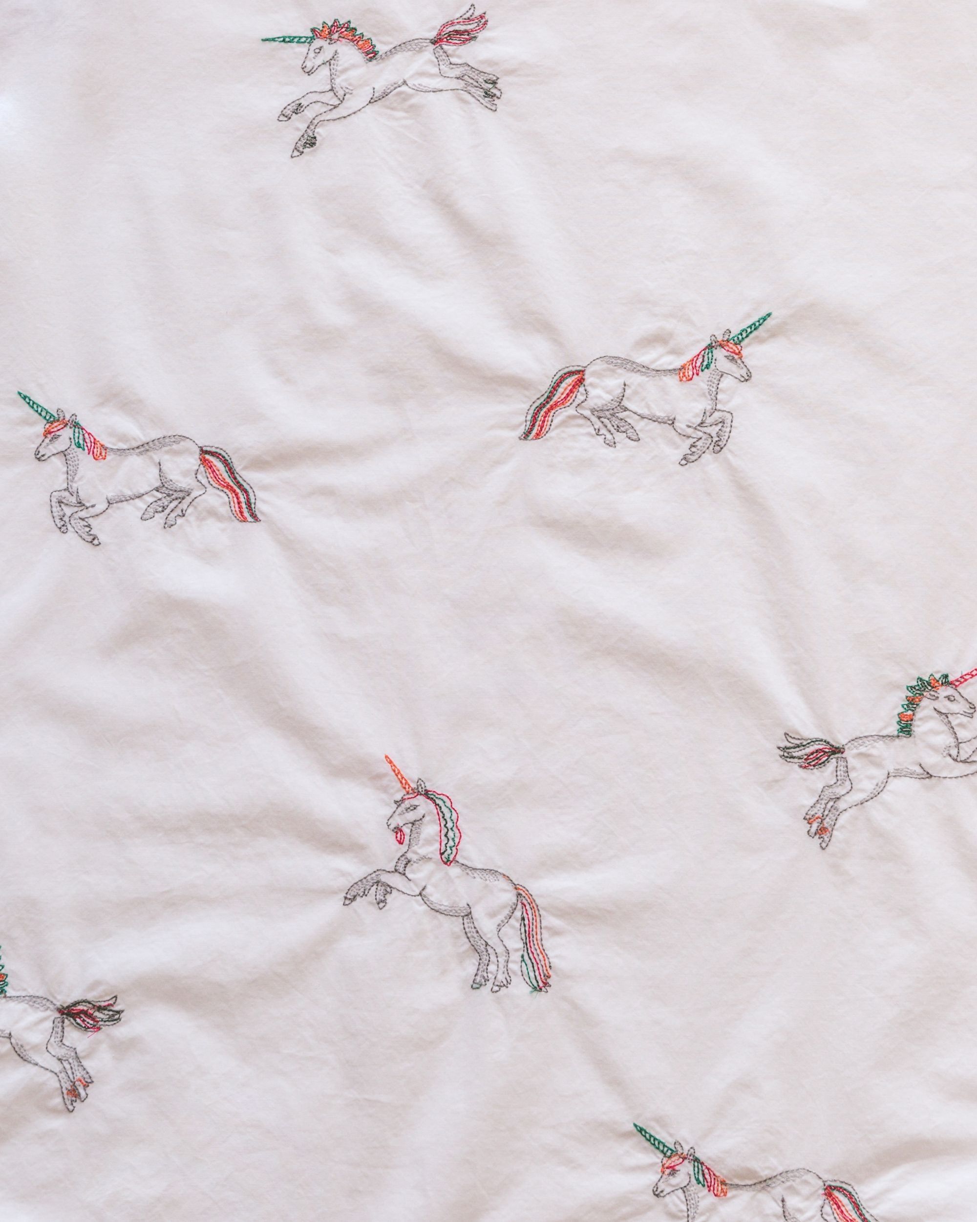 Embroidered Unicorn - Sleep Shirt - Cloud sold by Printfresh product image thumbnail 3