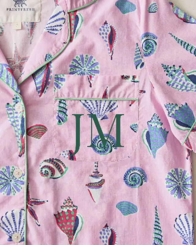 Beachcomber - Short PJ Set - Pink Sand sold by Printfresh