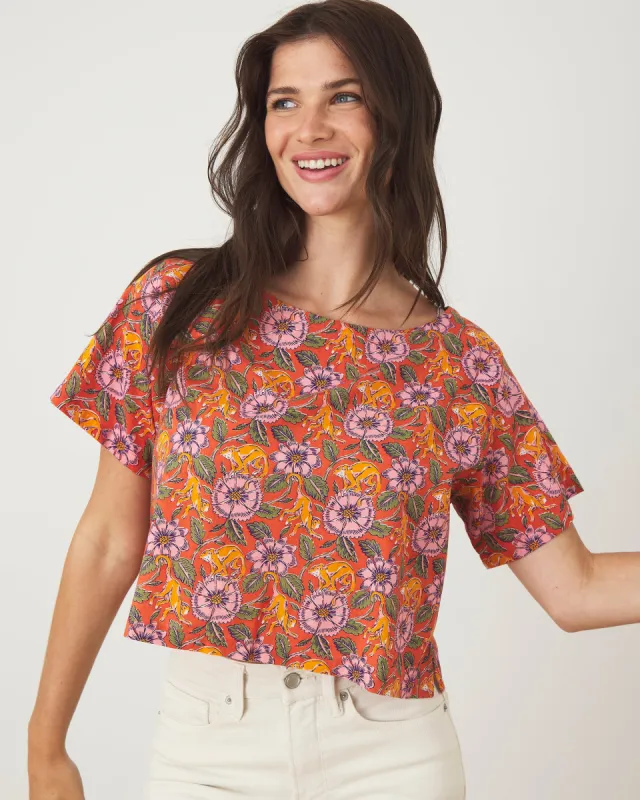 Leaps & Bounds - Carry On Crop Top - Clay Pot sold by Printfresh