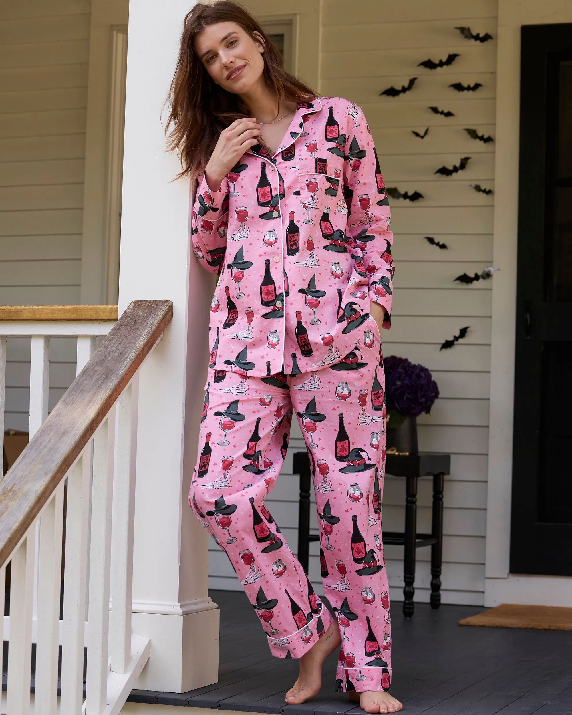 Witch's Brew - Long PJ Set - Pink Potion sold by Printfresh product image thumbnail 2