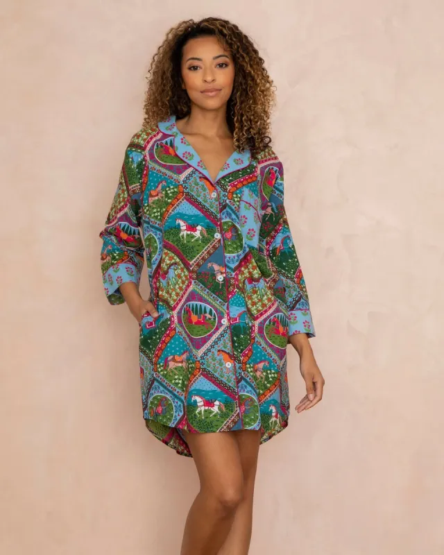 High Horse - Sleep Shirt - Blush Denim sold by Printfresh