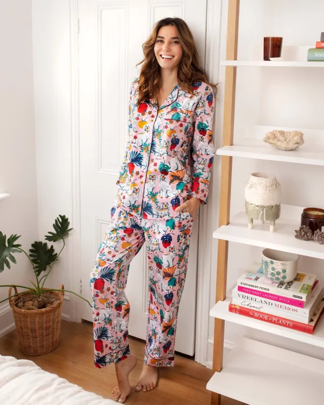 Good Dog - Long Sleep Set - Vintage Rose sold by Printfresh