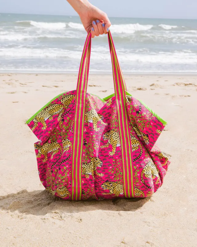 Bagheera - Beach Bag - Hot Pink sold by Printfresh