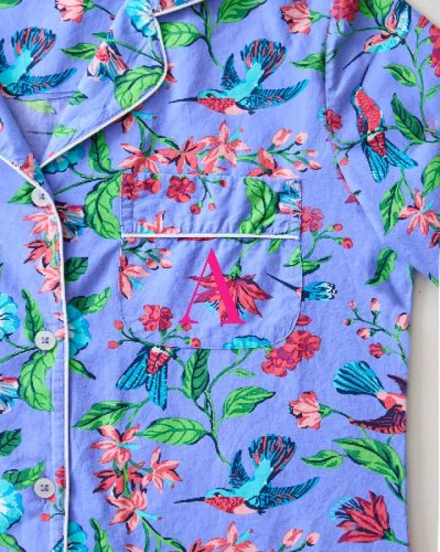 Hummingbird Haven - Long Sleep Set - Crocus sold by Printfresh