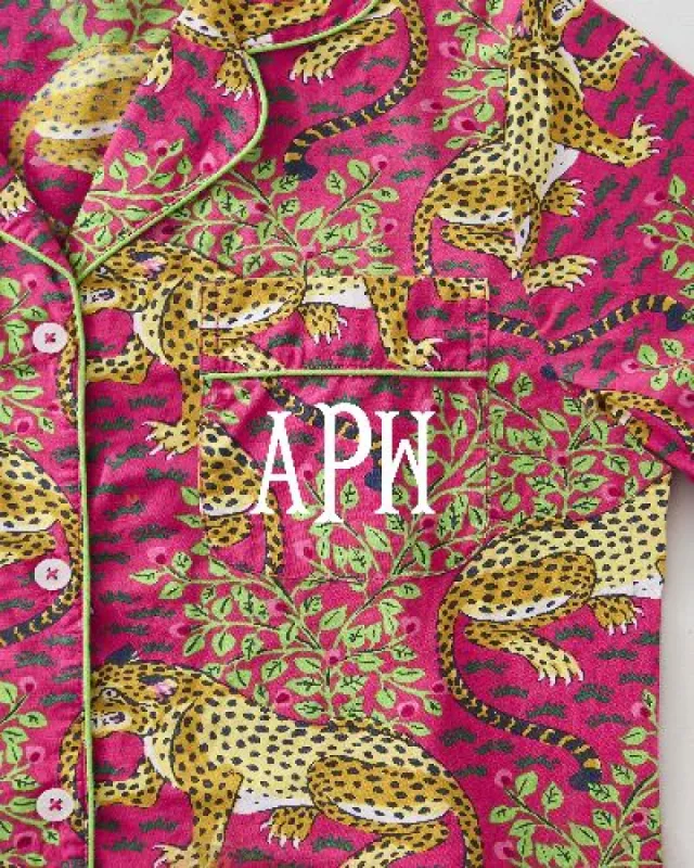 Bagheera - Long Sleep Set - Hot Pink sold by Printfresh