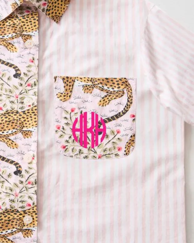 Bagheera - Everyday Button Down - Blush sold by Printfresh