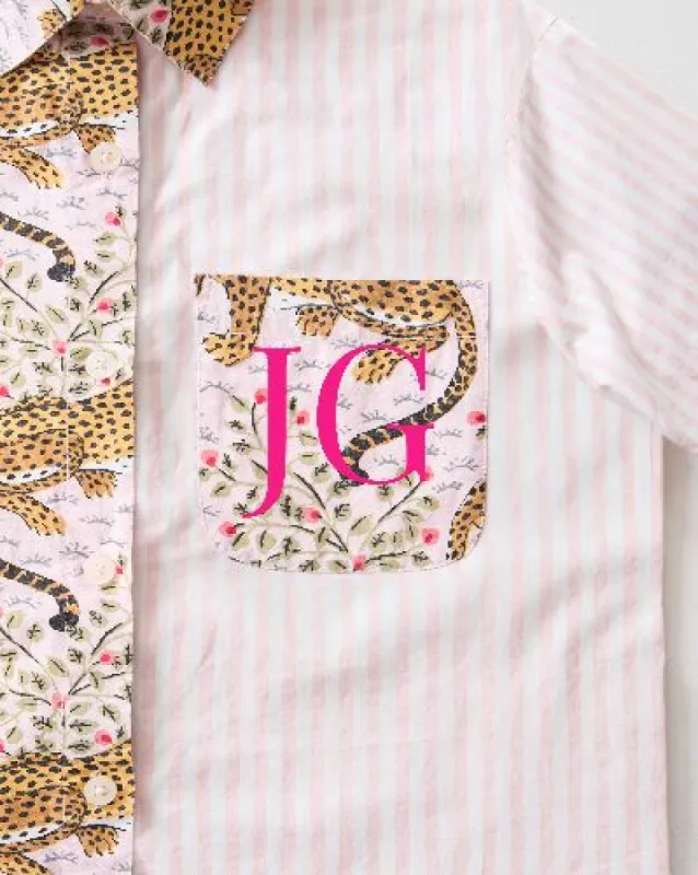 Bagheera - Everyday Button Down - Blush sold by Printfresh