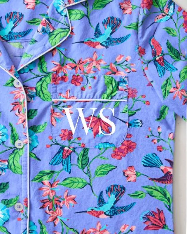 Hummingbird Haven - Long Sleep Set - Crocus made by Printfresh