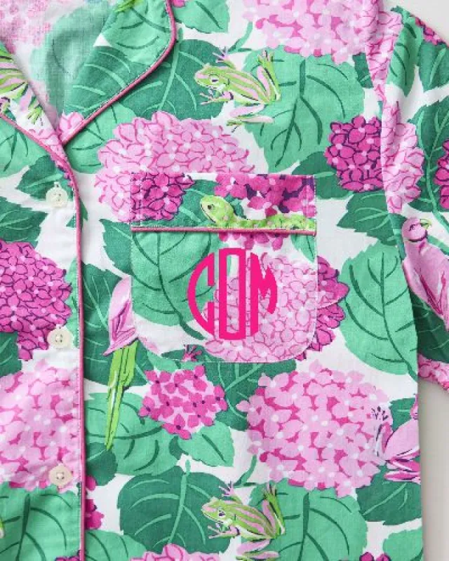 Secret Garden - Sleep Shirt - Pink Hydrangea sold by Printfresh