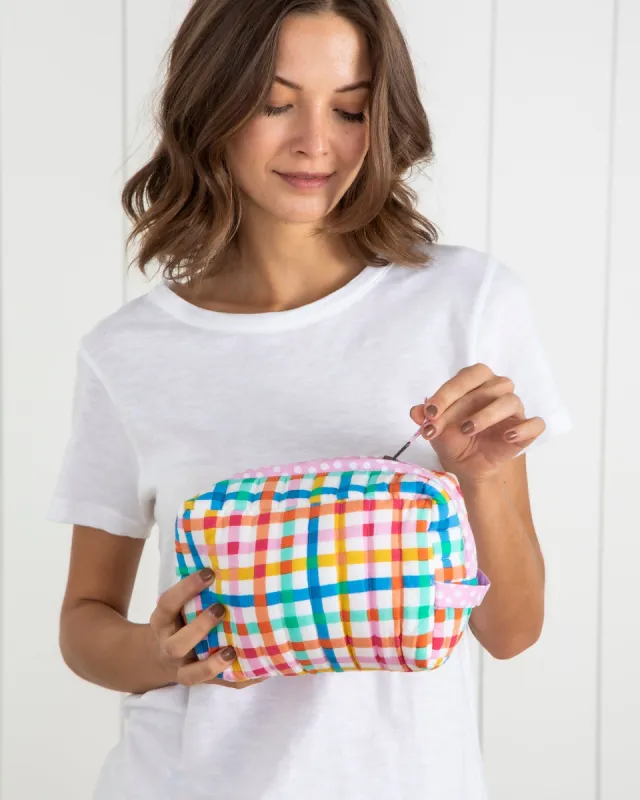 Printfresh + Oh Joy! - Plaid Picnic - Makeup Pouch - Citrus Squeeze sold by Printfresh