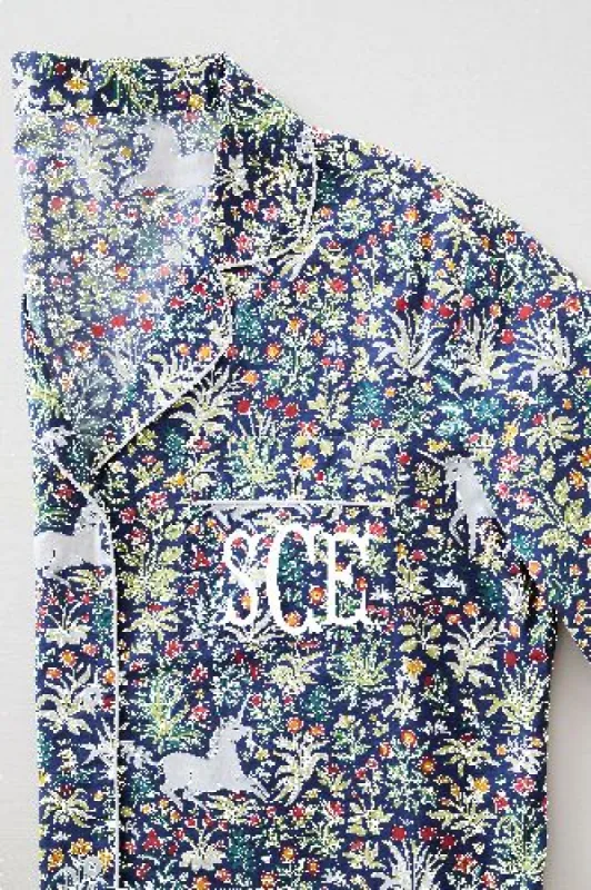 Unicorn's Garden - Sleep Shirt - Indigo sold by Printfresh