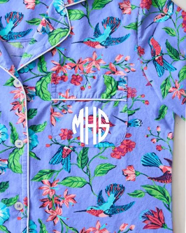 Hummingbird Haven - Long Sleep Set - Crocus made by Printfresh