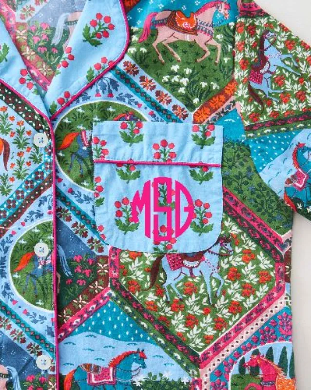 High Horse - Long Sleep Set - Blush Denim made by Printfresh