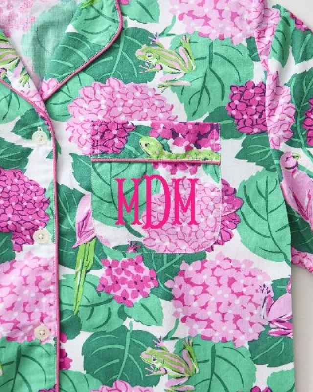 Secret Garden - Sleep Shirt - Pink Hydrangea sold by Printfresh