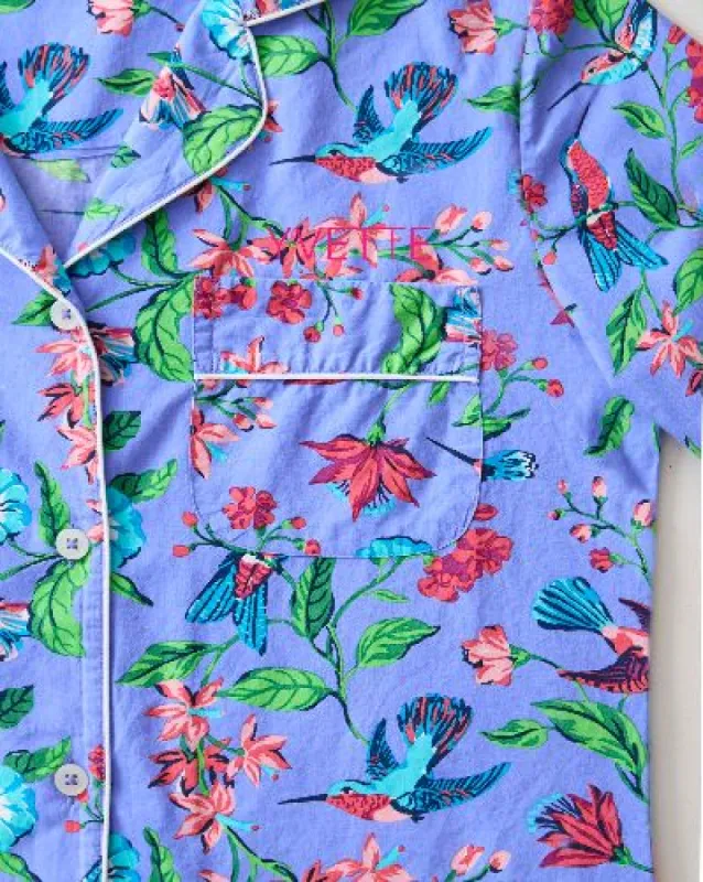 Hummingbird Haven - Long Sleep Set - Crocus sold by Printfresh