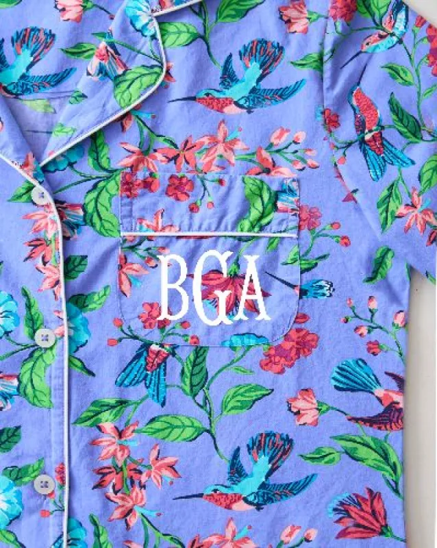 Hummingbird Haven - Tall Long Sleep Set - Crocus made by Printfresh