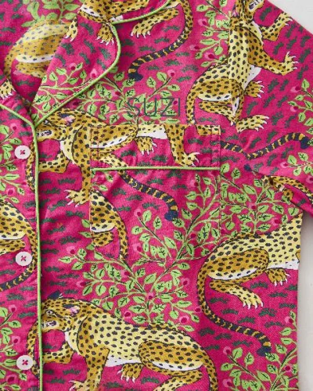 Bagheera - Long Sleep Set - Hot Pink sold by Printfresh