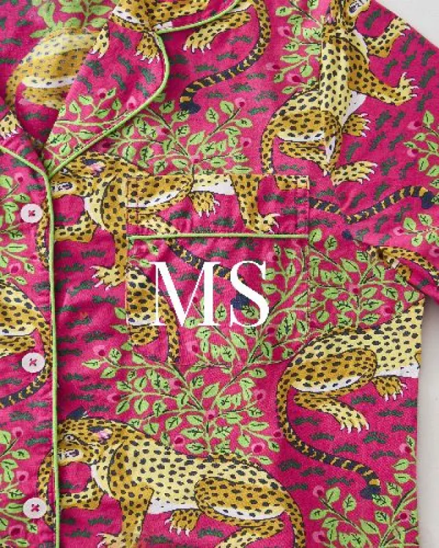 Bagheera - Long Sleep Set - Hot Pink sold by Printfresh