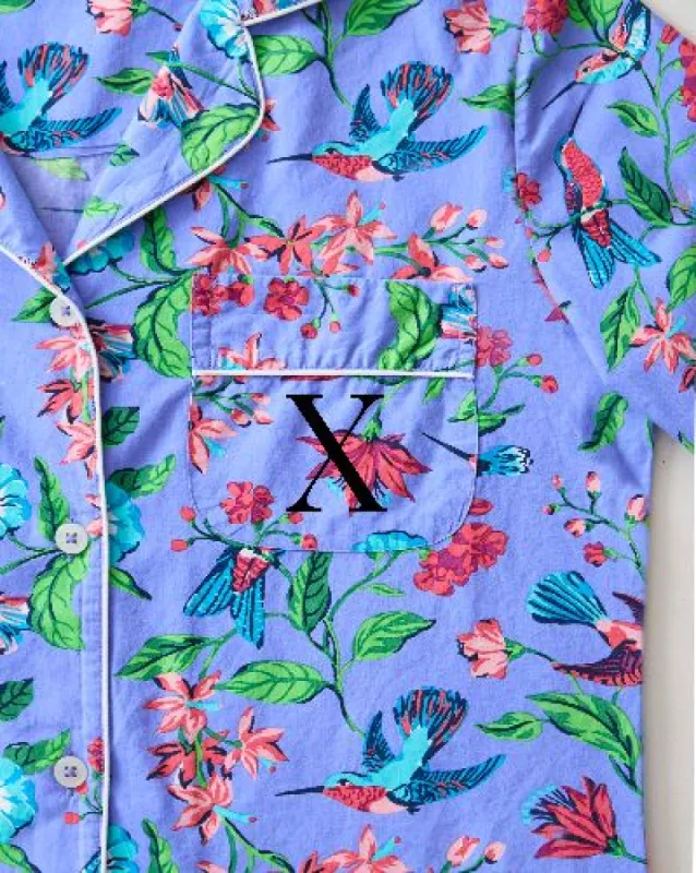 Hummingbird Haven - Tall Long Sleep Set - Crocus made by Printfresh