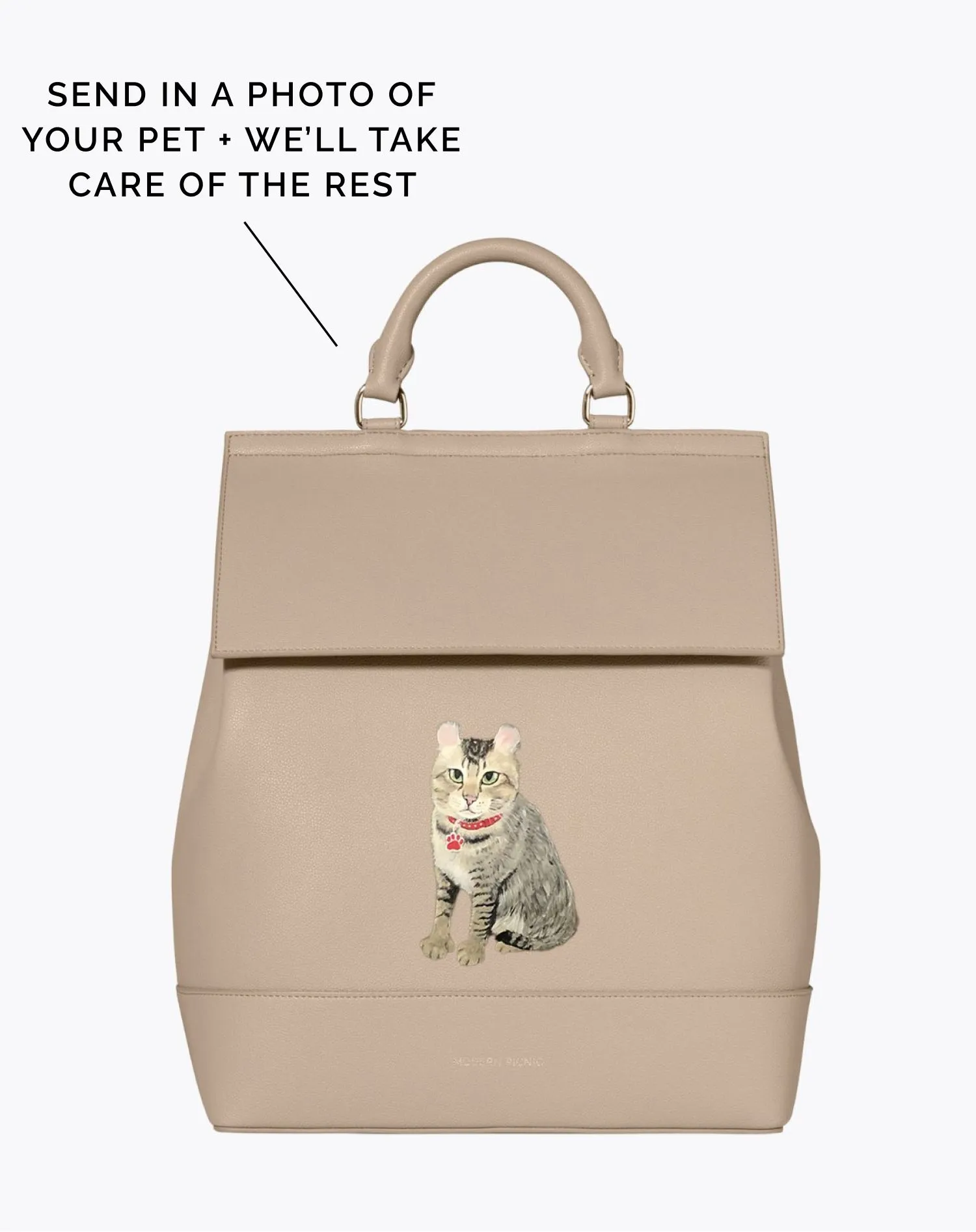 THE PET PORTRAIT BACKPACK - CREAM sold by Modern Picnic