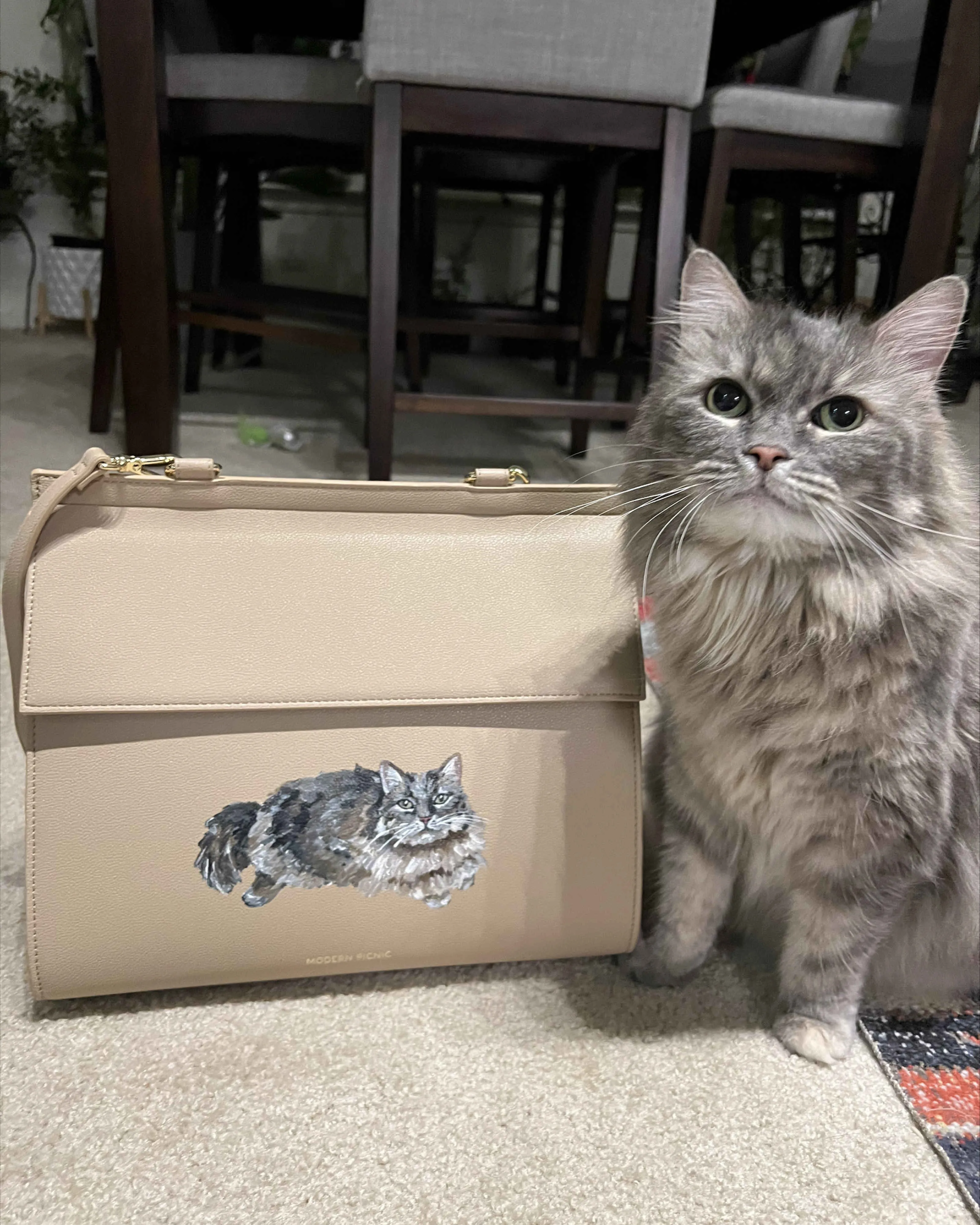 THE PET PORTRAIT BACKPACK - CREAM sold by Modern Picnic product image thumbnail 5