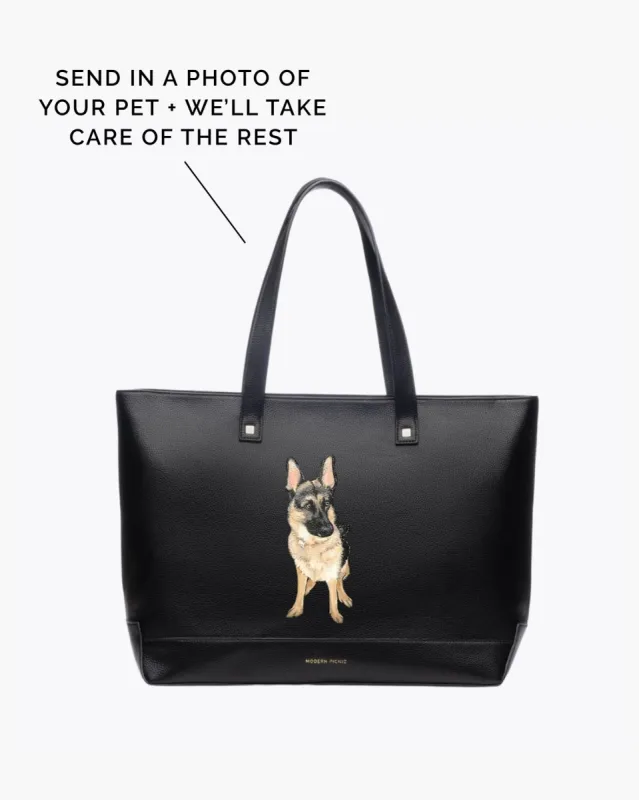 THE PET PORTRAIT TOTE - BLACK sold by Modern Picnic