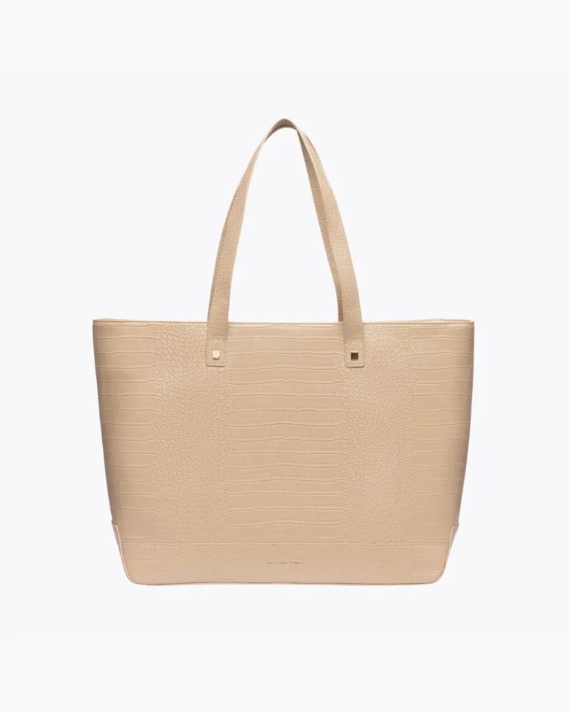 THE TOTE - CREAM CROC sold by Modern Picnic