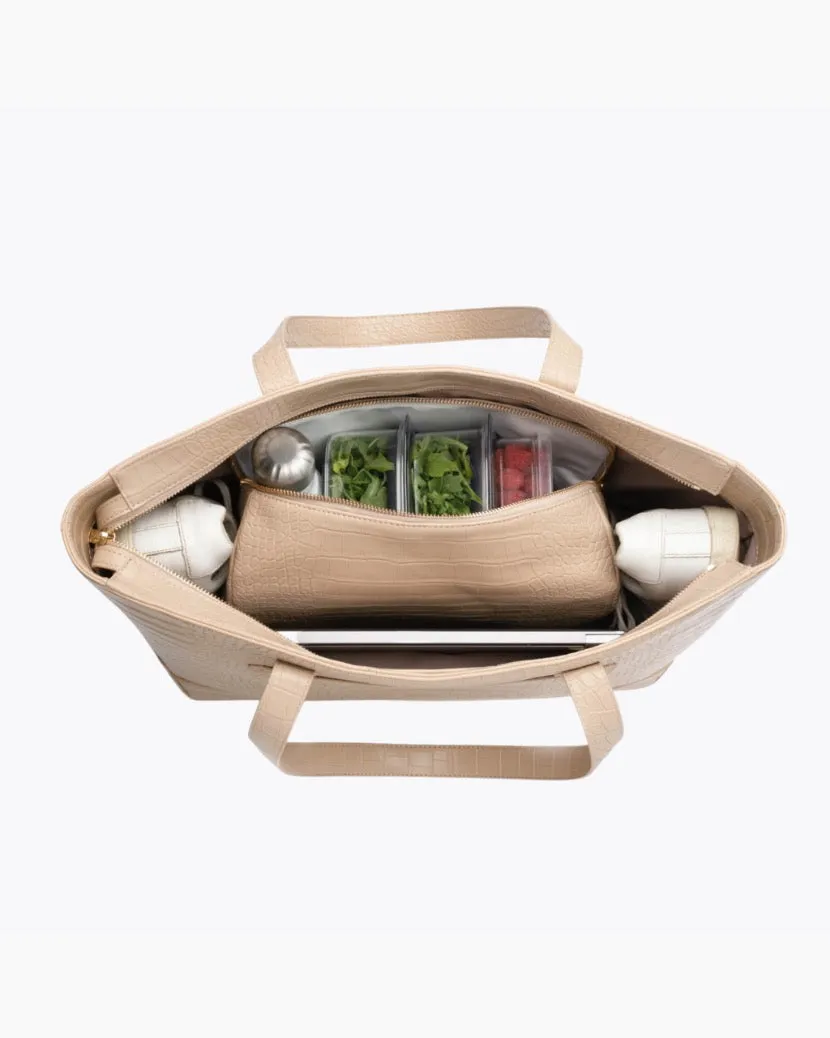 THE TOTE - CREAM CROC sold by Modern Picnic product image thumbnail 4
