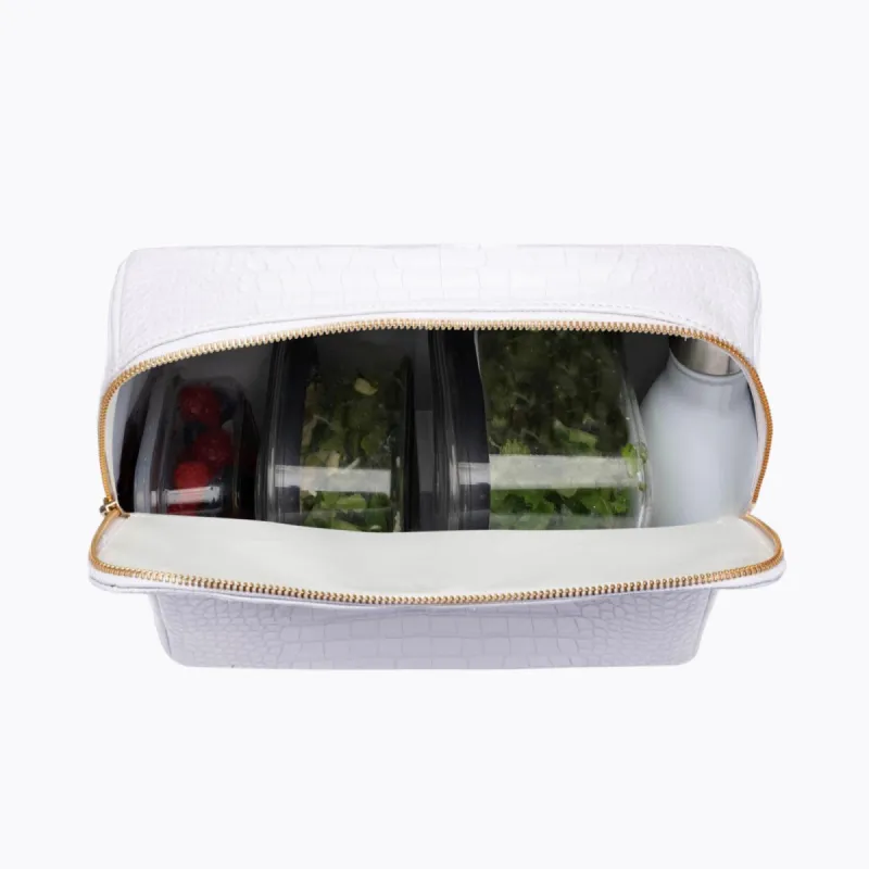 THE POUCH - WHITE CROC sold by Modern Picnic