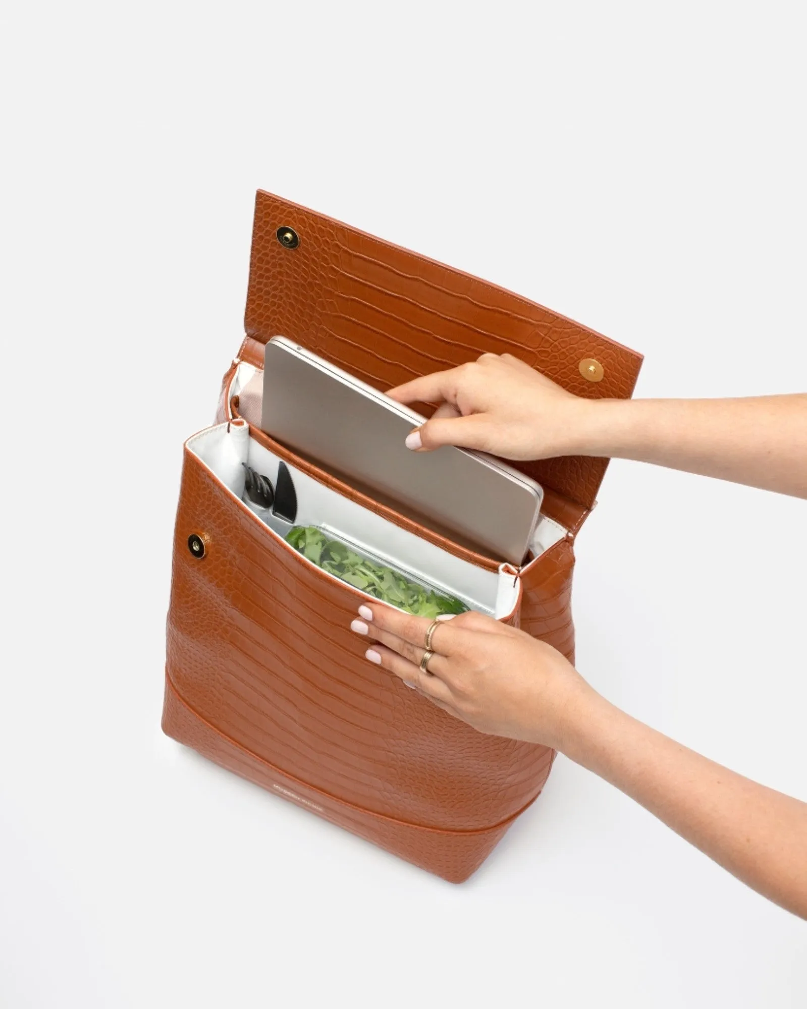 SAMPLE SALE | THE BACKPACK - SADDLE CROC sold by Modern Picnic product image thumbnail 4