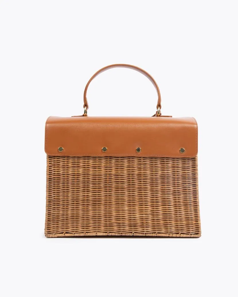 THE LARGE LUNCHER - BROWN WICKER sold by Modern Picnic product image thumbnail 3