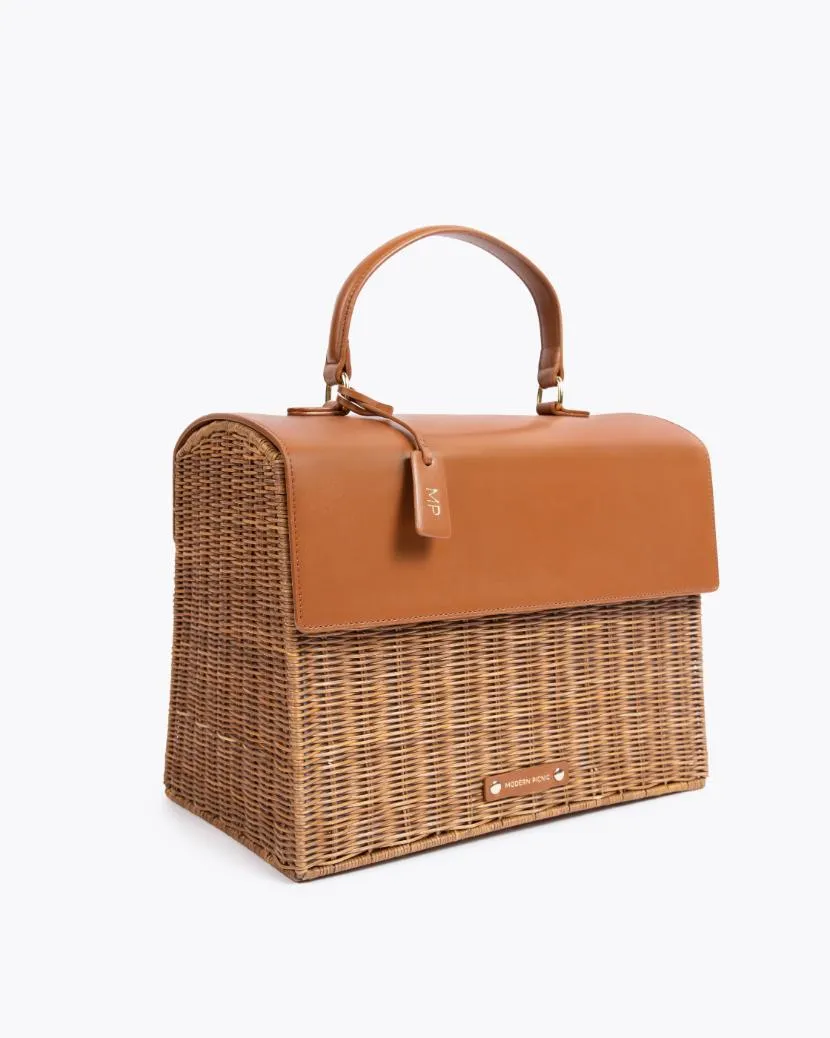 THE LARGE LUNCHER - BROWN WICKER sold by Modern Picnic product image thumbnail 2