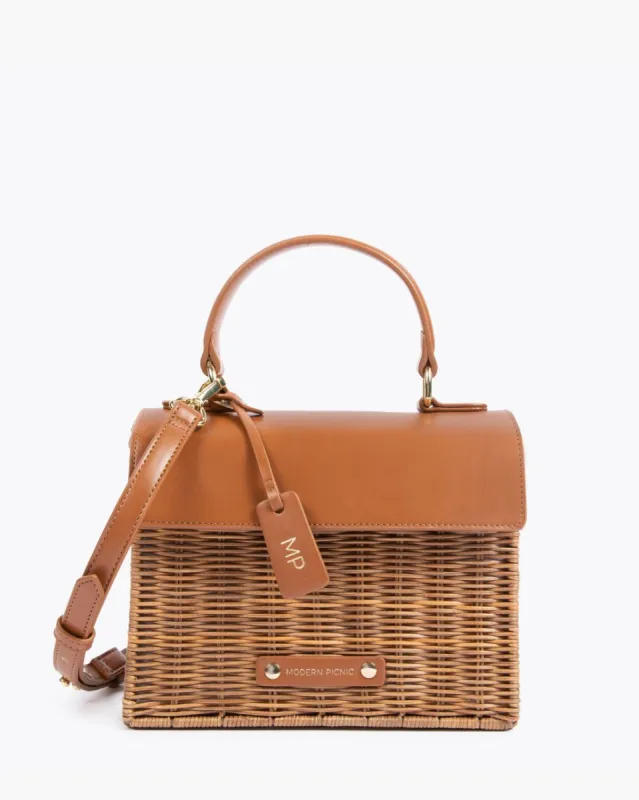 THE WICKER MINI - BROWN WICKER sold by Modern Picnic