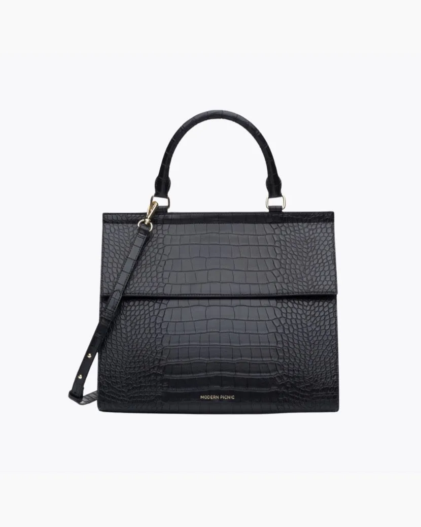 THE LARGE LUNCHER - BLACK CROC sold by Modern Picnic