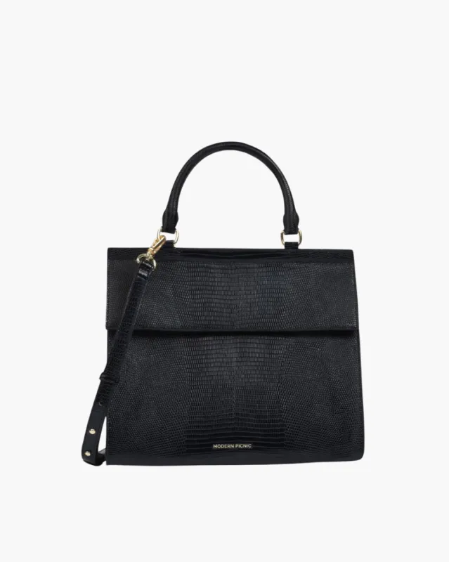 THE LARGE LUNCHER - BLACK LIZARD sold by Modern Picnic