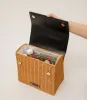 THE LUNCHER - BLACK NATURAL WICKER sold by Modern Picnic
