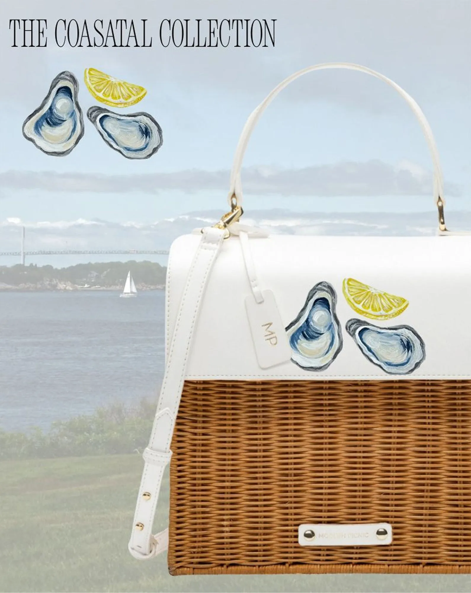 THE LUNCHER - NATURAL WICKER OYSTER sold by Modern Picnic product image thumbnail 4