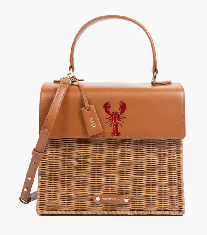 THE LUNCHER - BROWN WICKER LOBSTER sold by Modern Picnic
